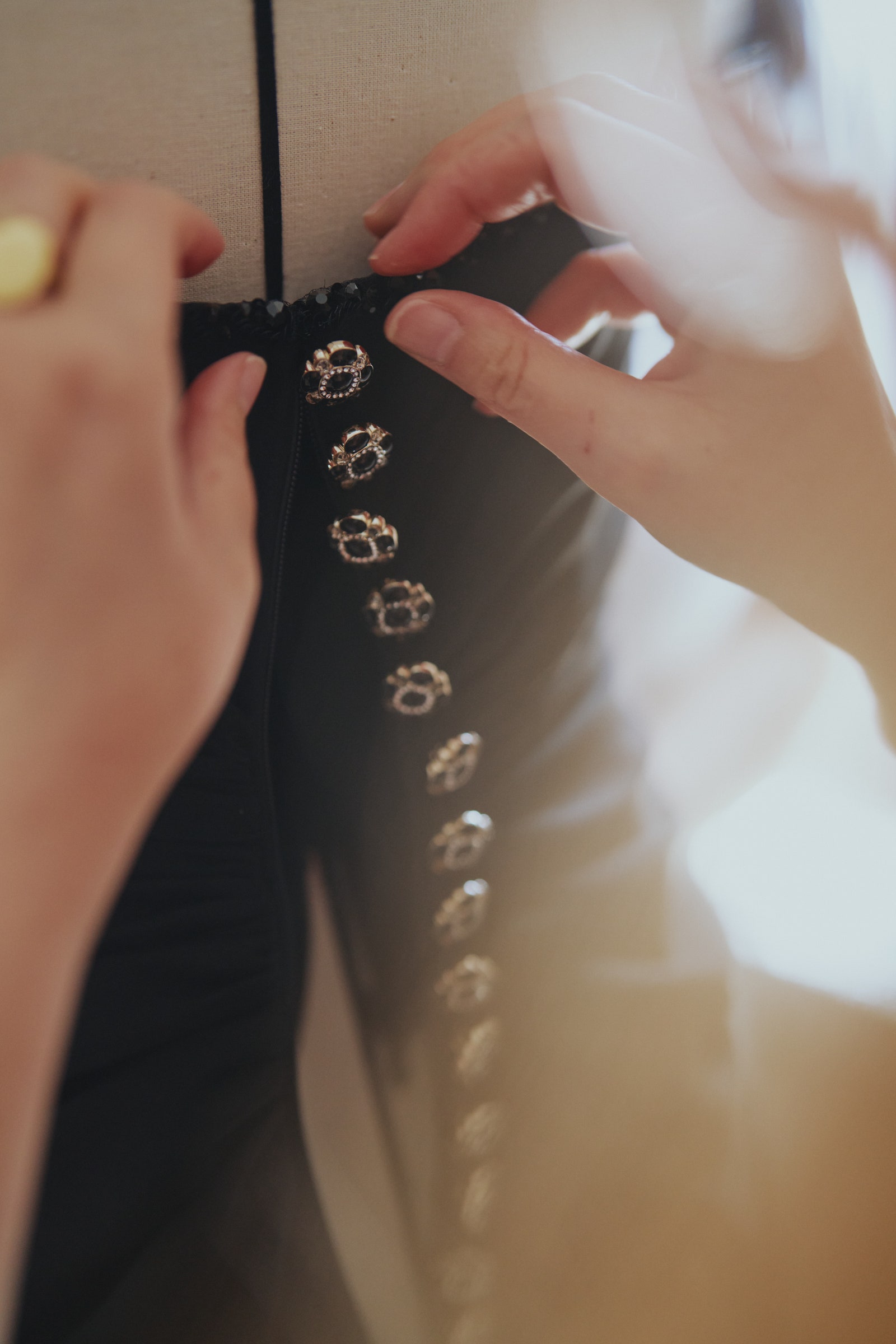 Images may contain body parts fingers manually wearing clothes adult wedding photography fashion and formal clothing
